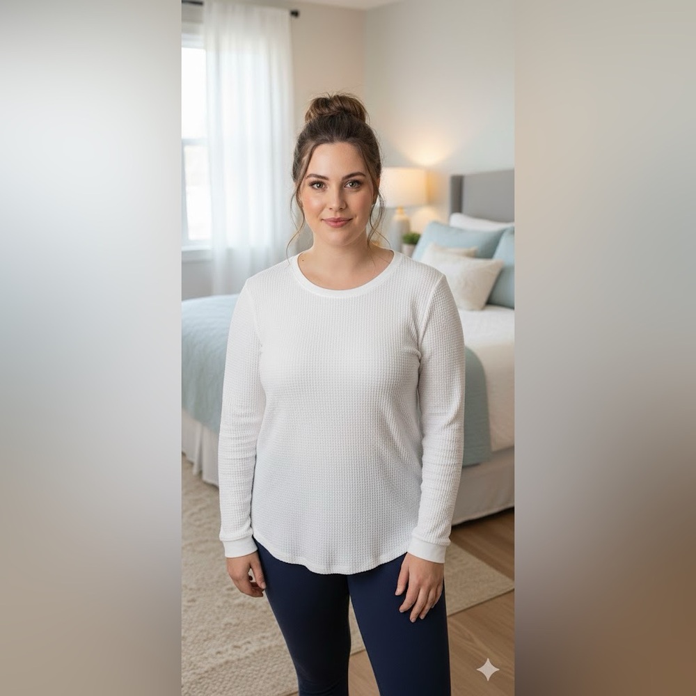 NWT Fruit of the Loom Thermal set plus size XXL 20 white Long‎ Waffle Crew  New